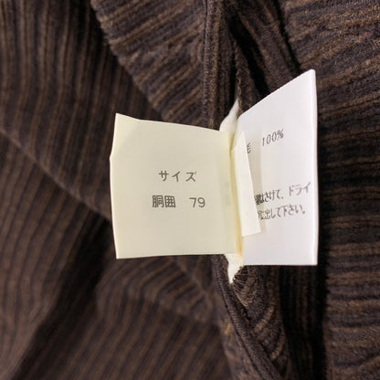 【現状渡し品】【メンズ】 DUNHILL SPORT ダンヒルスポーツ 2TUCK WOOL CORDUROY PANTS 8371 2タック ウール コーデュロイ パンツ ボトムス 152-260220-as-24-izu サイズ：79 カラー：ブラウン 万代Net店