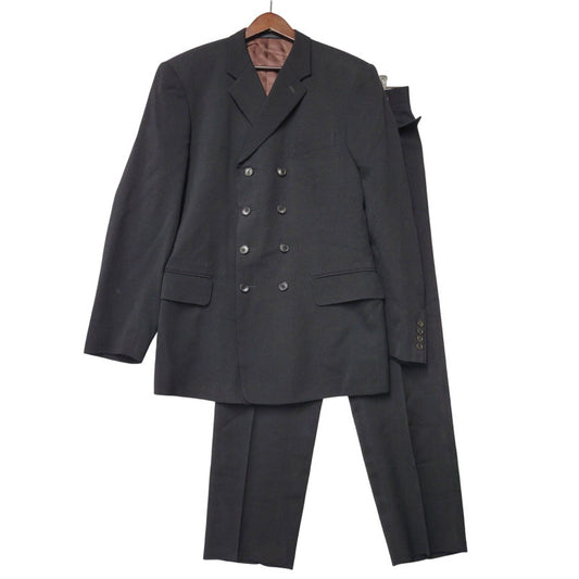 【中古品】【メンズ】 PAUL SMITH ポールスミス DOUBLE BREASTED WOOL SUIT SET UP ダブル ブレステッド ウール スーツ セット アップ 141-260219-kh-04-izu サイズ：XL カラー：ブラック 万代Net店