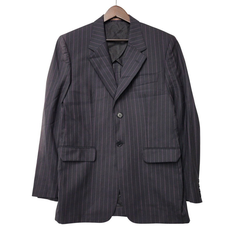 【中古品】【メンズ】 PS PAUL SMITH ピーエス ポールスミス 9552 STRIPE 2B TAILORED JACKET ストライプ ツーボタン テーラード ジャケット アウター 141-260220-cs-15-izu サイズ：38 カラー：ブラック 万代Net店