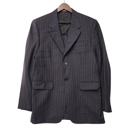 【中古品】【メンズ】 PS PAUL SMITH ピーエス ポールスミス 9552 STRIPE 2B TAILORED JACKET ストライプ ツーボタン テーラード ジャケット アウター 141-260220-cs-15-izu サイズ：38 カラー：ブラック 万代Net店