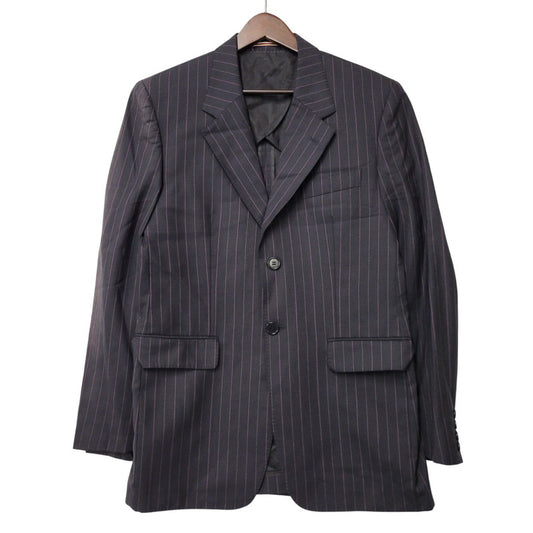 【中古品】【メンズ】 PS PAUL SMITH ピーエス ポールスミス 9552 STRIPE 2B TAILORED JACKET ストライプ ツーボタン テーラード ジャケット アウター 141-260220-cs-15-izu サイズ：38 カラー：ブラック 万代Net店