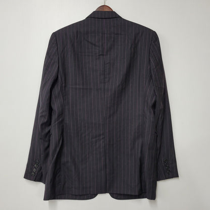 【中古品】【メンズ】 PS PAUL SMITH ピーエス ポールスミス 9552 STRIPE 2B TAILORED JACKET ストライプ ツーボタン テーラード ジャケット アウター 141-260220-cs-15-izu サイズ：38 カラー：ブラック 万代Net店