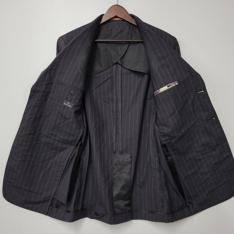 【中古品】【メンズ】 PS PAUL SMITH ピーエス ポールスミス 9552 STRIPE 2B TAILORED JACKET ストライプ ツーボタン テーラード ジャケット アウター 141-260220-cs-15-izu サイズ：38 カラー：ブラック 万代Net店