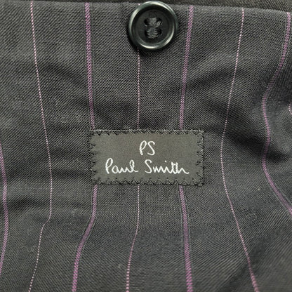 【中古品】【メンズ】 PS PAUL SMITH ピーエス ポールスミス 9552 STRIPE 2B TAILORED JACKET ストライプ ツーボタン テーラード ジャケット アウター 141-260220-cs-15-izu サイズ：38 カラー：ブラック 万代Net店