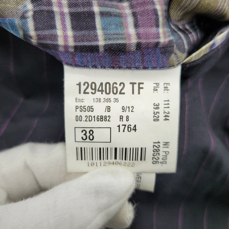 【中古品】【メンズ】 PS PAUL SMITH ピーエス ポールスミス 9552 STRIPE 2B TAILORED JACKET ストライプ ツーボタン テーラード ジャケット アウター 141-260220-cs-15-izu サイズ：38 カラー：ブラック 万代Net店