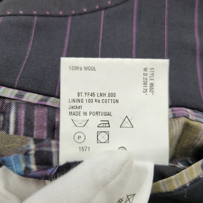 【中古品】【メンズ】 PS PAUL SMITH ピーエス ポールスミス 9552 STRIPE 2B TAILORED JACKET ストライプ ツーボタン テーラード ジャケット アウター 141-260220-cs-15-izu サイズ：38 カラー：ブラック 万代Net店