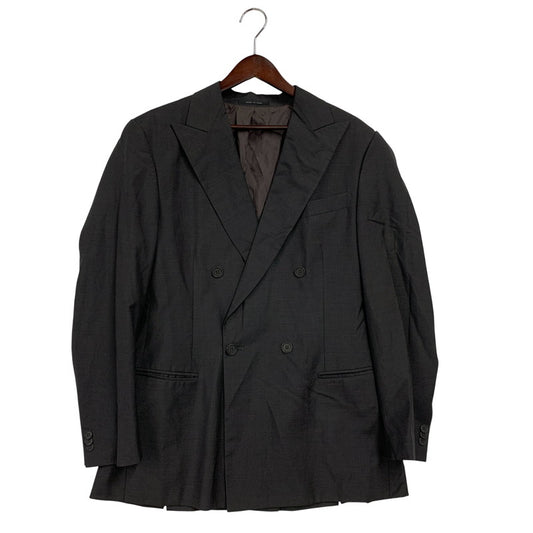 【中古品】【メンズ】 Emporio Armani エンポリオ・アルマーニ WOOL DOUBLE TAILORED JACKET G1G2700 G1044 ウール ダブル テーラードジャケット イタリア製 141-260220-as-29-izu サイズ：48 カラー：グレー 万代Net店