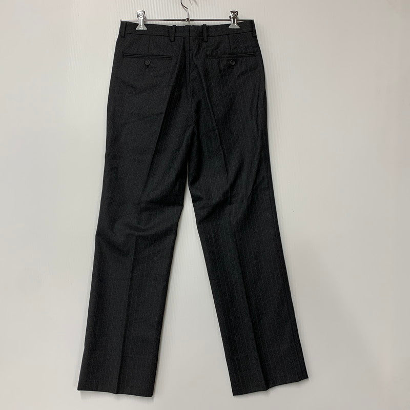 【中古品】【メンズ】 ME53FF092 00～10’S 2TUCK STRIPE WOOL SLACKS タック ストライプウール スラックス パンツ ボトムス 151-260220-yn-04-izu サイズ：2 カラー：グレー 万代Net店
