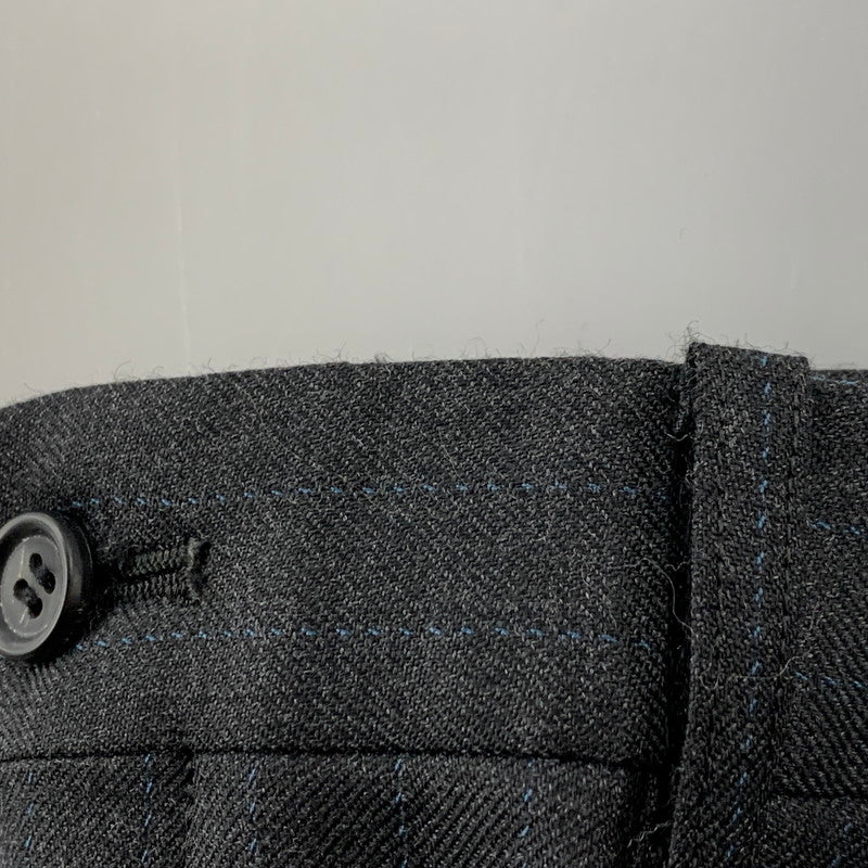 【中古品】【メンズ】 ME53FF092 00～10’S 2TUCK STRIPE WOOL SLACKS タック ストライプウール スラックス パンツ ボトムス 151-260220-yn-04-izu サイズ：2 カラー：グレー 万代Net店