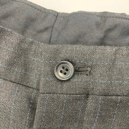 【中古品】【メンズ】 ME53FF092 00～10’S 2TUCK STRIPE WOOL SLACKS タック ストライプウール スラックス パンツ ボトムス 151-260220-yn-04-izu サイズ：2 カラー：グレー 万代Net店