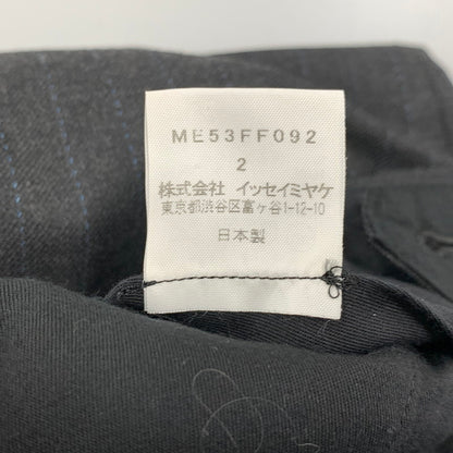 【中古品】【メンズ】 ME53FF092 00～10’S 2TUCK STRIPE WOOL SLACKS タック ストライプウール スラックス パンツ ボトムス 151-260220-yn-04-izu サイズ：2 カラー：グレー 万代Net店