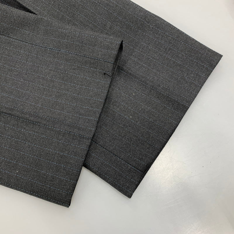 【中古品】【メンズ】 ME53FF092 00～10’S 2TUCK STRIPE WOOL SLACKS タック ストライプウール スラックス パンツ ボトムス 151-260220-yn-04-izu サイズ：2 カラー：グレー 万代Net店