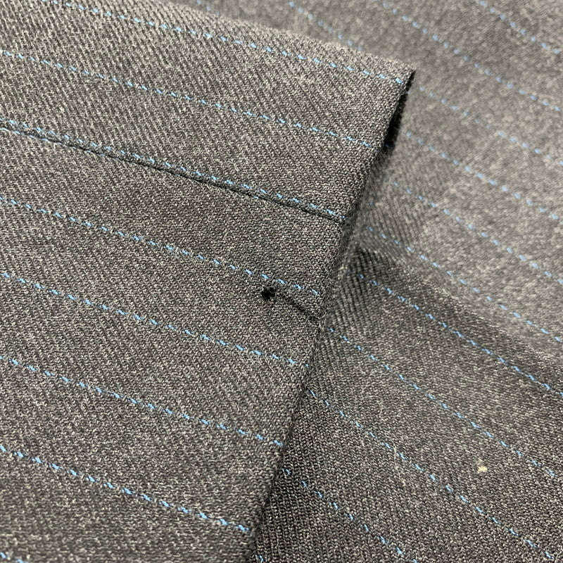【中古品】【メンズ】 ME53FF092 00～10’S 2TUCK STRIPE WOOL SLACKS タック ストライプウール スラックス パンツ ボトムス 151-260220-yn-04-izu サイズ：2 カラー：グレー 万代Net店