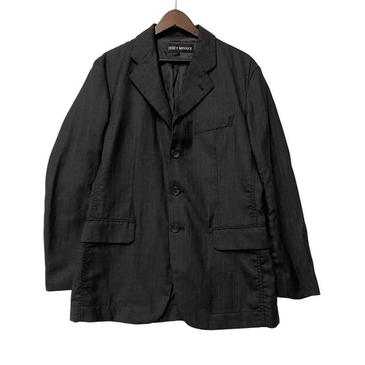 【中古品】【メンズ】 ME53FD223 00～10’S STRIPE WOOL 3B TAILORED JACKET ストライプ ウール スリーボタン テーラード ジャケット アウター 140-260219-cs-04-izu サイズ：2 カラー：チャコール 万代Net店