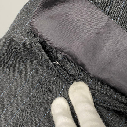 【中古品】【メンズ】 ME53FD223 00～10’S STRIPE WOOL 3B TAILORED JACKET ストライプ ウール スリーボタン テーラード ジャケット アウター 140-260219-cs-04-izu サイズ：2 カラー：チャコール 万代Net店