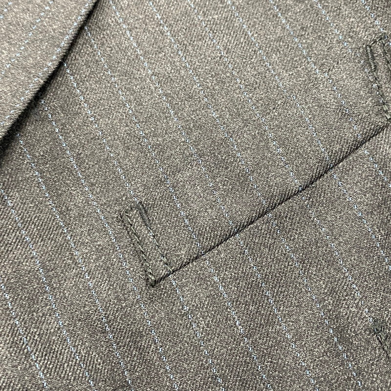 【中古品】【メンズ】 ME53FD223 00～10’S STRIPE WOOL 3B TAILORED JACKET ストライプ ウール スリーボタン テーラード ジャケット アウター 140-260219-cs-04-izu サイズ：2 カラー：チャコール 万代Net店