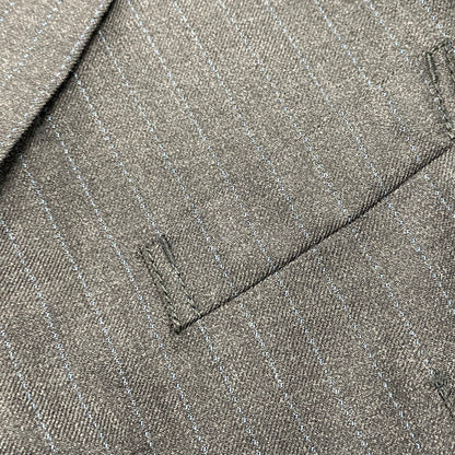 【中古品】【メンズ】 ME53FD223 00～10’S STRIPE WOOL 3B TAILORED JACKET ストライプ ウール スリーボタン テーラード ジャケット アウター 140-260219-cs-04-izu サイズ：2 カラー：チャコール 万代Net店