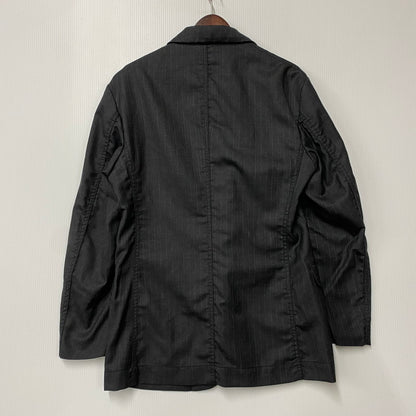 【中古品】【メンズ】 ME53FD223 00～10’S STRIPE WOOL 3B TAILORED JACKET ストライプ ウール スリーボタン テーラード ジャケット アウター 140-260219-cs-04-izu サイズ：2 カラー：チャコール 万代Net店