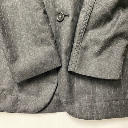 【中古品】【メンズ】 ME53FD223 00～10’S STRIPE WOOL 3B TAILORED JACKET ストライプ ウール スリーボタン テーラード ジャケット アウター 140-260219-cs-04-izu サイズ：2 カラー：チャコール 万代Net店