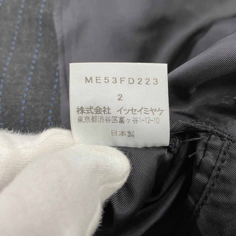【中古品】【メンズ】 ME53FD223 00～10’S STRIPE WOOL 3B TAILORED JACKET ストライプ ウール スリーボタン テーラード ジャケット アウター 140-260219-cs-04-izu サイズ：2 カラー：チャコール 万代Net店