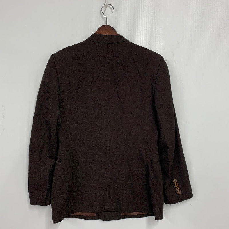 【中古品】【メンズ】 PAUL SMITH LONDON ポール・スミス ロンドン WOOL DOUBLE TAILORED JACKET FE-K0983-01 ウール ダブル テーラードジャケット 141-260220-as-27-izu サイズ：M カラー：ブラウン 万代Net店