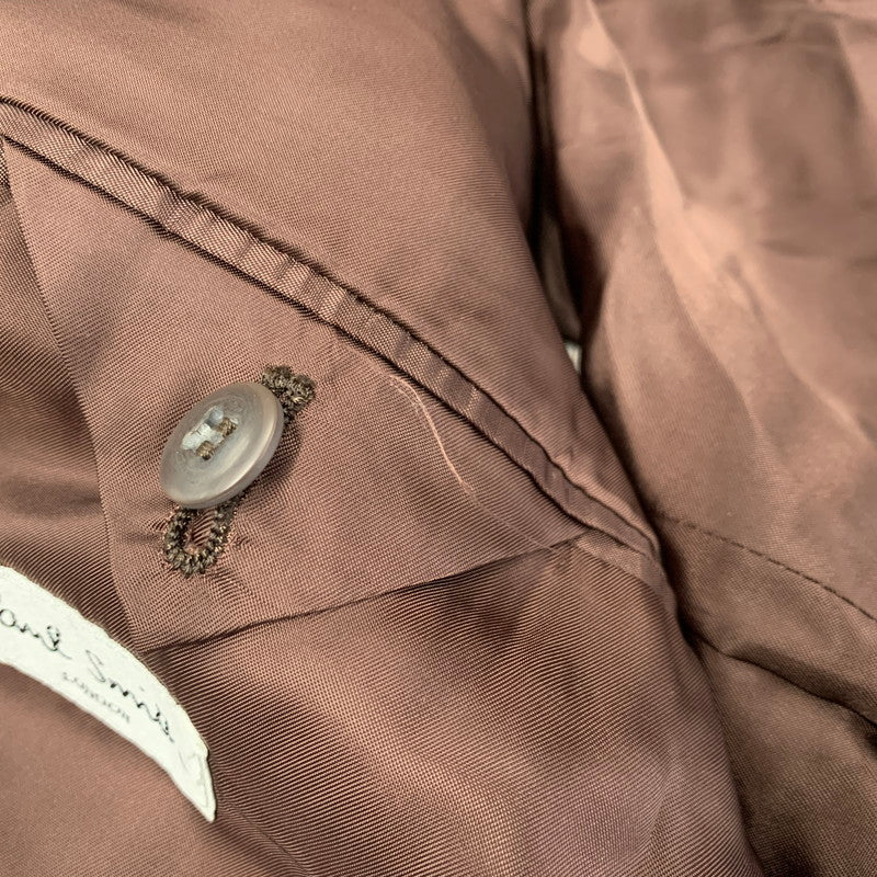 【中古品】【メンズ】 PAUL SMITH LONDON ポール・スミス ロンドン WOOL DOUBLE TAILORED JACKET FE-K0983-01 ウール ダブル テーラードジャケット 141-260220-as-27-izu サイズ：M カラー：ブラウン 万代Net店
