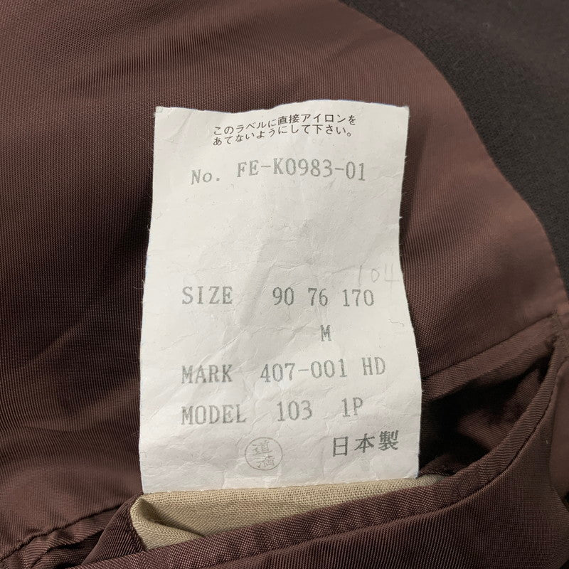 【中古品】【メンズ】 PAUL SMITH LONDON ポール・スミス ロンドン WOOL DOUBLE TAILORED JACKET FE-K0983-01 ウール ダブル テーラードジャケット 141-260220-as-27-izu サイズ：M カラー：ブラウン 万代Net店