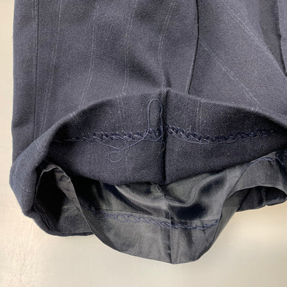 【中古品】【レディース】 LAUREN RALPH LAUREN ローレン ラルフ ローレン 2TUCK STRIPE WOOL SLACKS 2タック ストライプ ウール スラックス USA製 パンツ 168-260220-as-23-izu サイズ：4 カラー：ネイビー 万代Net店