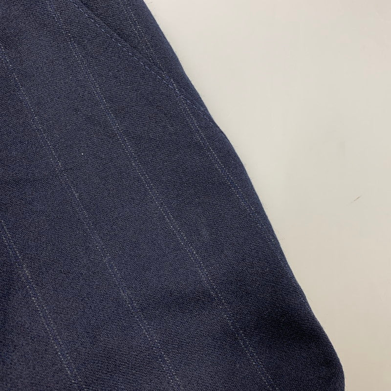 【中古品】【レディース】 LAUREN RALPH LAUREN ローレン ラルフ ローレン 2TUCK STRIPE WOOL SLACKS 2タック ストライプ ウール スラックス USA製 パンツ 168-260220-as-23-izu サイズ：4 カラー：ネイビー 万代Net店