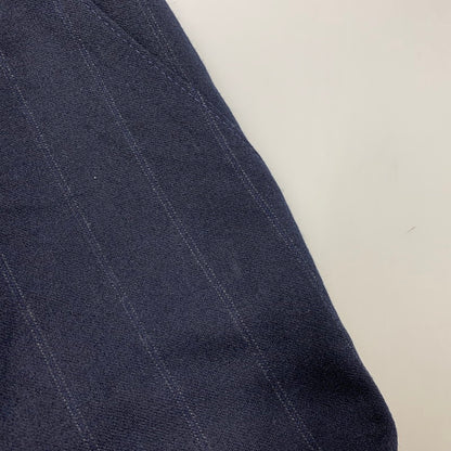 【中古品】【レディース】 LAUREN RALPH LAUREN ローレン ラルフ ローレン 2TUCK STRIPE WOOL SLACKS 2タック ストライプ ウール スラックス USA製 パンツ 168-260220-as-23-izu サイズ：4 カラー：ネイビー 万代Net店