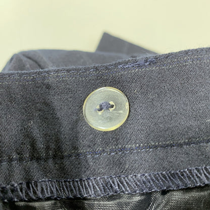 【中古品】【レディース】 LAUREN RALPH LAUREN ローレン ラルフ ローレン 2TUCK STRIPE WOOL SLACKS 2タック ストライプ ウール スラックス USA製 パンツ 168-260220-as-23-izu サイズ：4 カラー：ネイビー 万代Net店