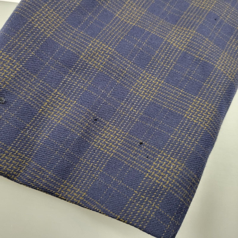【中古品】【メンズ】 80’S WOOL CHECK METAL BUTTON 3B TAILORED JACKET ウール チェックメタル ボタン スリーボタン テーラード ジャケット アウター 141-260220-cs-14-izu サイズ：48 カラー：ネイビー 万代Net店