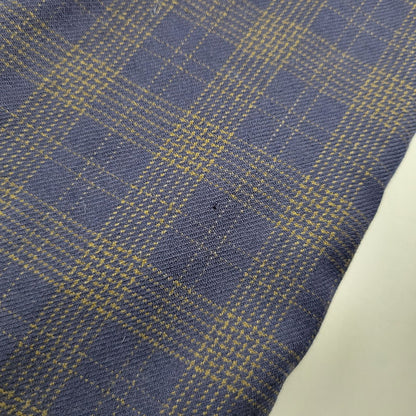 【中古品】【メンズ】 80’S WOOL CHECK METAL BUTTON 3B TAILORED JACKET ウール チェックメタル ボタン スリーボタン テーラード ジャケット アウター 141-260220-cs-14-izu サイズ：48 カラー：ネイビー 万代Net店