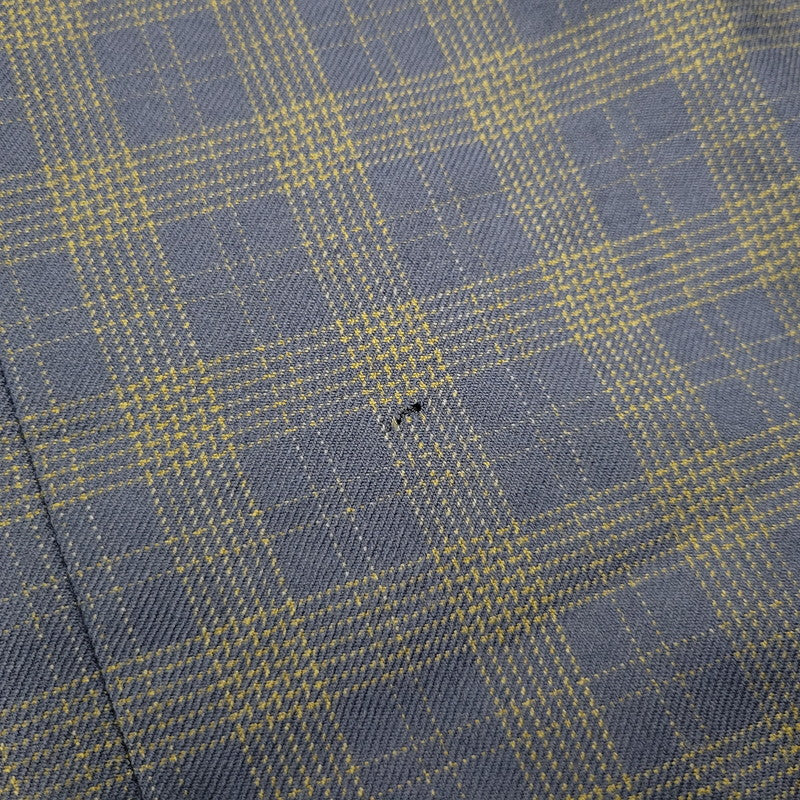 【中古品】【メンズ】 80’S WOOL CHECK METAL BUTTON 3B TAILORED JACKET ウール チェックメタル ボタン スリーボタン テーラード ジャケット アウター 141-260220-cs-14-izu サイズ：48 カラー：ネイビー 万代Net店