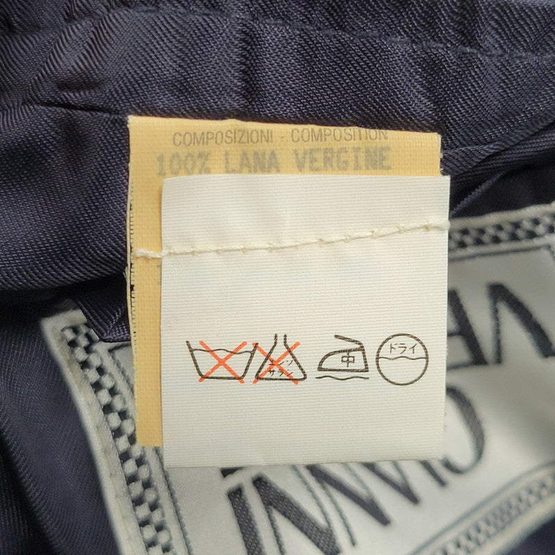 【中古品】【メンズ】 80’S WOOL CHECK METAL BUTTON 3B TAILORED JACKET ウール チェックメタル ボタン スリーボタン テーラード ジャケット アウター 141-260220-cs-14-izu サイズ：48 カラー：ネイビー 万代Net店