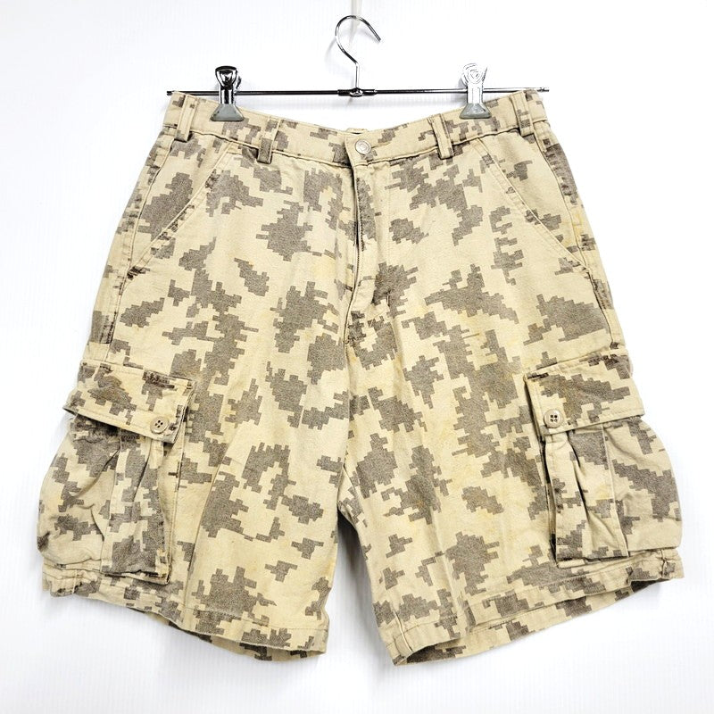 【現状渡し品】【メンズ】 STUSSY OUTDOOR ステューシー DIGITAL CAMO CARGO SHORTS デジタルカモ カーゴ ショーツ USA製 紺タグ ショートパンツ 153-260223-as-13-izu サイズ：30 カラー：ベージュ系 万代Net店