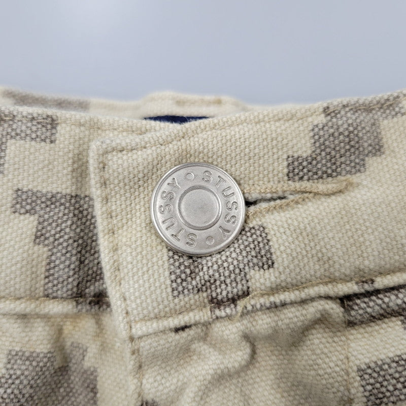 【現状渡し品】【メンズ】 STUSSY OUTDOOR ステューシー DIGITAL CAMO CARGO SHORTS デジタルカモ カーゴ ショーツ USA製 紺タグ ショートパンツ 153-260223-as-13-izu サイズ：30 カラー：ベージュ系 万代Net店