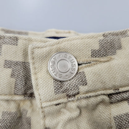 【現状渡し品】【メンズ】 STUSSY OUTDOOR ステューシー DIGITAL CAMO CARGO SHORTS デジタルカモ カーゴ ショーツ USA製 紺タグ ショートパンツ 153-260223-as-13-izu サイズ：30 カラー：ベージュ系 万代Net店