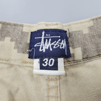 【現状渡し品】【メンズ】 STUSSY OUTDOOR ステューシー DIGITAL CAMO CARGO SHORTS デジタルカモ カーゴ ショーツ USA製 紺タグ ショートパンツ 153-260223-as-13-izu サイズ：30 カラー：ベージュ系 万代Net店