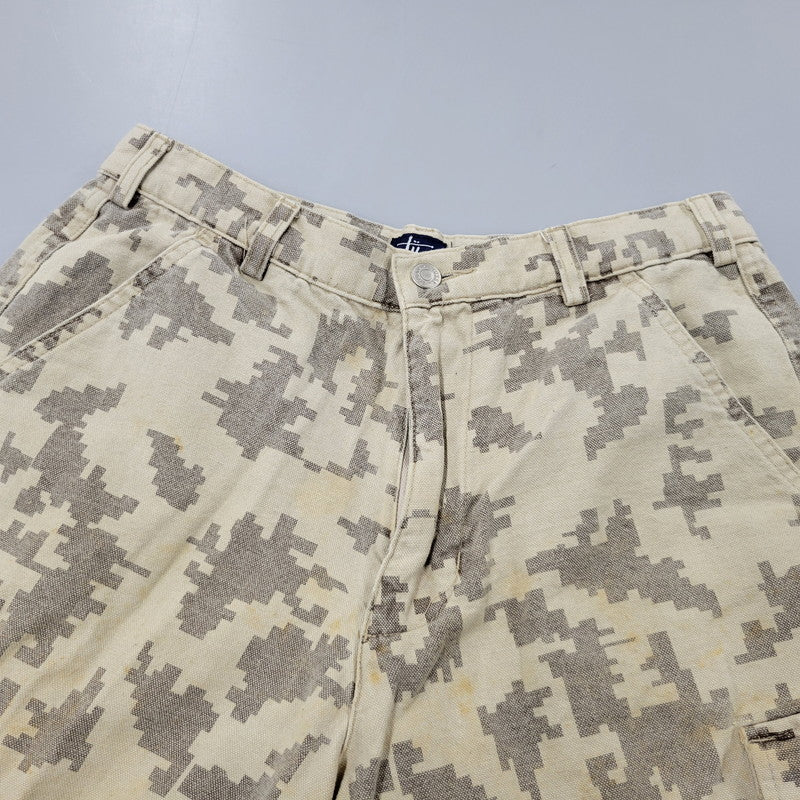 【現状渡し品】【メンズ】 STUSSY OUTDOOR ステューシー DIGITAL CAMO CARGO SHORTS デジタルカモ カーゴ ショーツ USA製 紺タグ ショートパンツ 153-260223-as-13-izu サイズ：30 カラー：ベージュ系 万代Net店