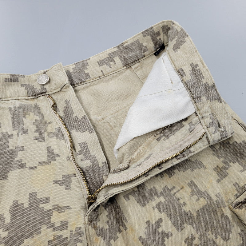 【現状渡し品】【メンズ】 STUSSY OUTDOOR ステューシー DIGITAL CAMO CARGO SHORTS デジタルカモ カーゴ ショーツ USA製 紺タグ ショートパンツ 153-260223-as-13-izu サイズ：30 カラー：ベージュ系 万代Net店