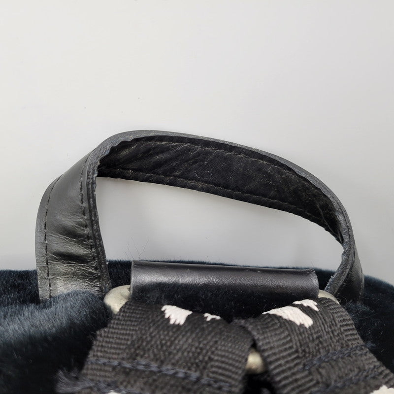 【中古品】【メンズ/レディース】 FAKE FUR BACKPACK ファーリュック カバン 188-260218-yn-07-izu カラー：ブラック 万代Net店