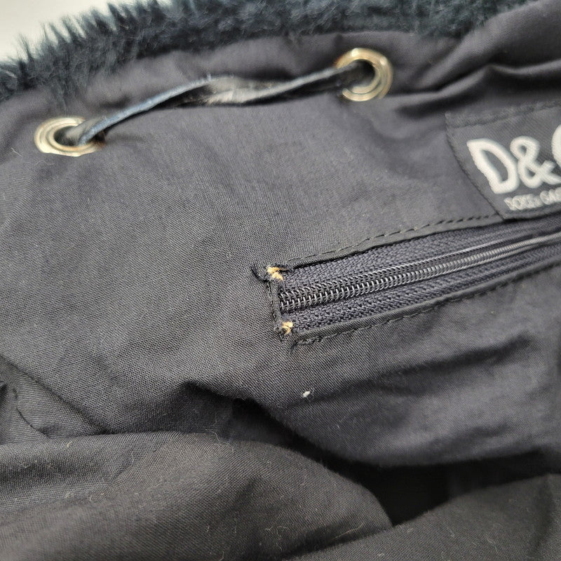 【中古品】【メンズ/レディース】 FAKE FUR BACKPACK ファーリュック カバン 188-260218-yn-07-izu カラー：ブラック 万代Net店