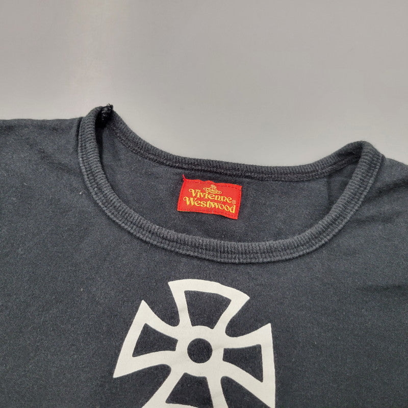 【中古品】【レディース】 ANGLOMANIA ORB TEE アングロマニア オーブ Tシャツ 半袖 トップス 168-260223-kh-04-izu サイズ：M カラー：ブラック 万代Net店