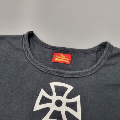 【中古品】【レディース】 ANGLOMANIA ORB TEE アングロマニア オーブ Tシャツ 半袖 トップス 168-260223-kh-04-izu サイズ：M カラー：ブラック 万代Net店