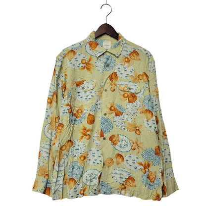 【中古品】【メンズ】 KARL HELMUT カールヘルム OPEN COLLAR L/S RAYON SHIRT P036UFB36 オープンカラー ロングスリーブ レーヨンシャツ ホオズキ柄 長袖 140-260220-as-18-izu カラー：マルチカラー 万代Net店