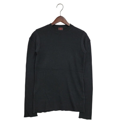 【中古品】【レディース】 JEAN PAUL GAULTIER CLASSIQUE ジャンポールゴルチエ クラシック 日本製 WOOL KNIT SHIRT ウール ニット シャツ トップス 168-260219-yn-04-izu サイズ：48 カラー：ブラック 万代Net店