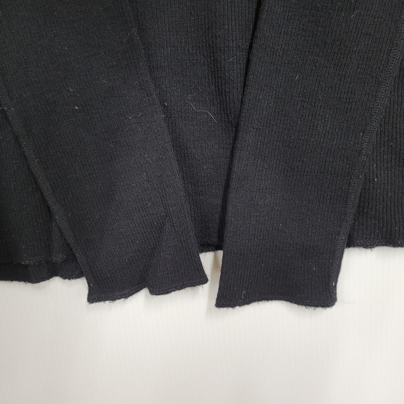 【中古品】【レディース】 JEAN PAUL GAULTIER CLASSIQUE ジャンポールゴルチエ クラシック 日本製 WOOL KNIT SHIRT ウール ニット シャツ トップス 168-260219-yn-04-izu サイズ：48 カラー：ブラック 万代Net店