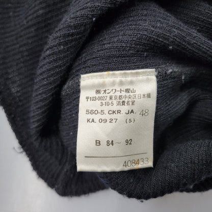 【中古品】【レディース】 JEAN PAUL GAULTIER CLASSIQUE ジャンポールゴルチエ クラシック 日本製 WOOL KNIT SHIRT ウール ニット シャツ トップス 168-260219-yn-04-izu サイズ：48 カラー：ブラック 万代Net店