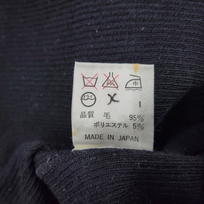 【中古品】【レディース】 JEAN PAUL GAULTIER CLASSIQUE ジャンポールゴルチエ クラシック 日本製 WOOL KNIT SHIRT ウール ニット シャツ トップス 168-260219-yn-04-izu サイズ：48 カラー：ブラック 万代Net店